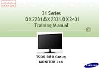 Samsung_monitor_BX2231_BX2331_BX2431_Training_manual